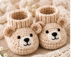 Bear Booties baby booties