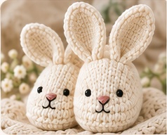 Bunny Booties baby booties