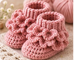 Ruffle Booties baby booties