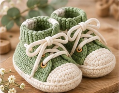Sporty Sneaker Booties baby booties